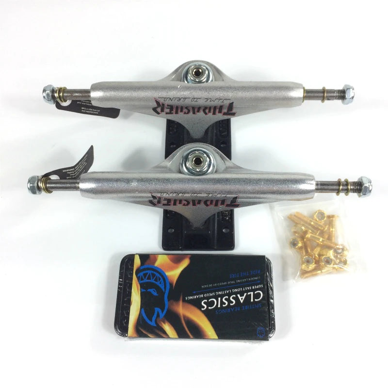 Skateboard Truck 149Mm Size Hollow One Pair High-Grade Metal Bearing Screw Trucks 5.5 Inch