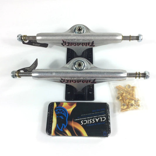 Skateboard Truck 149Mm Size Hollow One Pair High-Grade Metal Bearing Screw Trucks 5.5 Inch