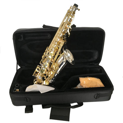 High Quality Brass  Silver Alto Saxophone
