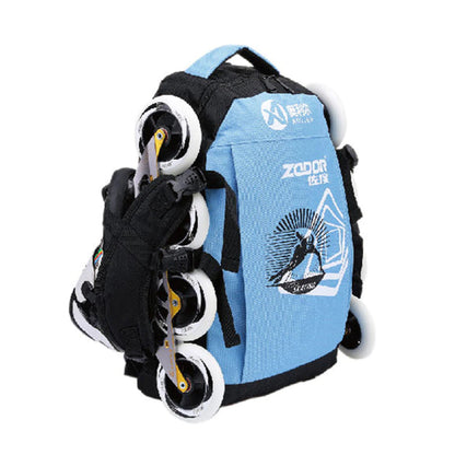 Waterproof Oxford Cloth Backpacks Roller Skates Shoes Bags for Inline Speed Skates Slalom Skates Adult and Children General G008