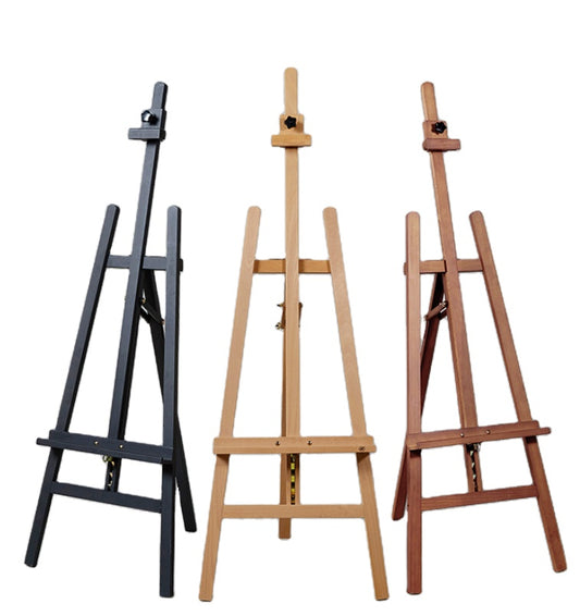 Black Colour Artist Wooden A-Frame Lyre Art Easel for Painting