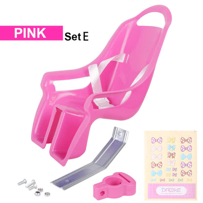 Drbike Kids Bike Seat Post Doll Seat with Holder for Kid Bike with Decorate Yourself Stickers
