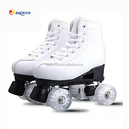 Indoor and Outdoor  Unisex Glitter Flashing Roller Skates for Women Adults