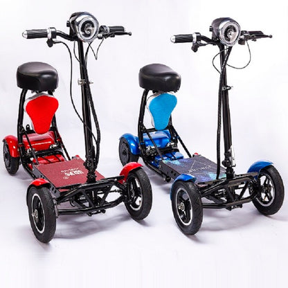 Factory Offer CE Certified Electric Folding Quad Vehicle Scooter Well Appointed Stable Suitable for Kids, Adults and the Elderly