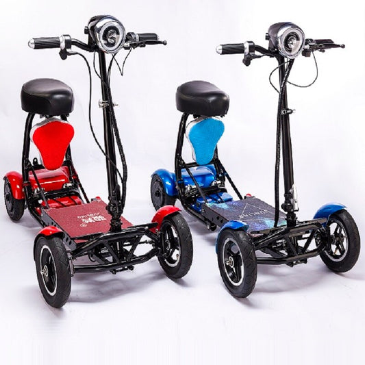 Factory Offer CE Certified Electric Folding Quad Vehicle Scooter Well Appointed Stable Suitable for Kids, Adults and the Elderly