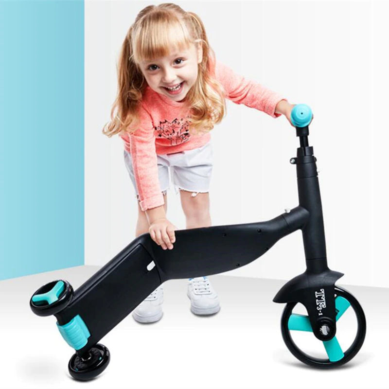 Children Scooter Tricycle Baby 3 in 1 Balance Bike Ride on Toys for 2-5Years Old Children for Learning Walk Scooter Toys for Kid