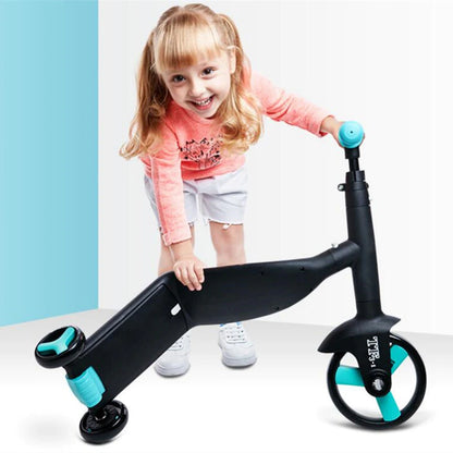 Children Scooter Tricycle Baby 3 in 1 Balance Bike Ride on Toys for 2-5Years Old Children for Learning Walk Scooter Toys for Kid