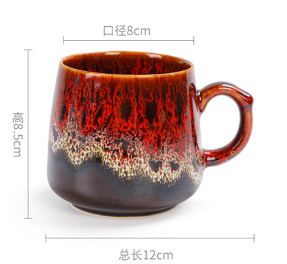 Handmade Mixed Glaze Ceramic Coffee Mugs
