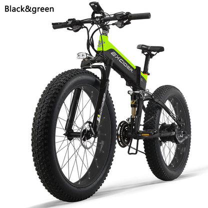 1000W 48V14.5AH Lithium Battery Electric Mountain Folding Bicycle