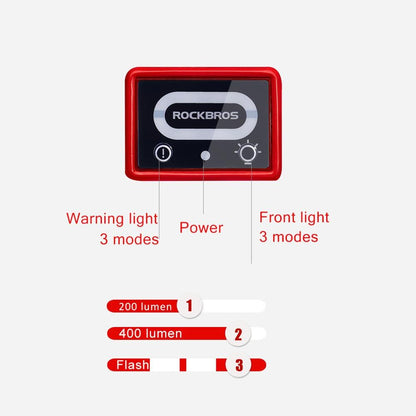 Waterproof USB Bicycle Helmet Light