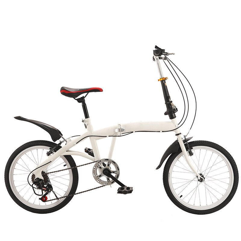 20 Inch Folding Bicycle City Portable Bike 7 Speed Light Weight Gift Double V Brake High Strength Foldable Cycling
