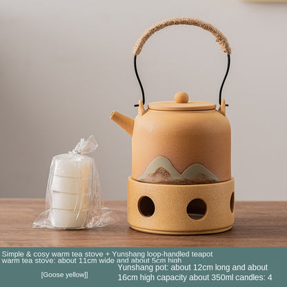 Japanese Style Hand Drawn Warm Tea Stove Set