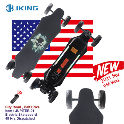 DIY Electric Longboard Belt Motor 1000W All Terrain Longboard
