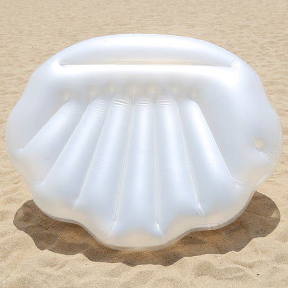 170cm Giant Inflatable Shell Pool Float New Design 2019 Summer Water Air Bed Lounger Clamshell With Pearl Seashell Scallop Board