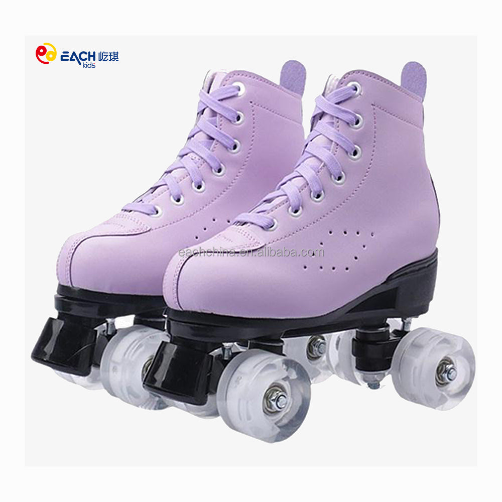 Indoor and Outdoor  Unisex Glitter Flashing Roller Skates for Women Adults