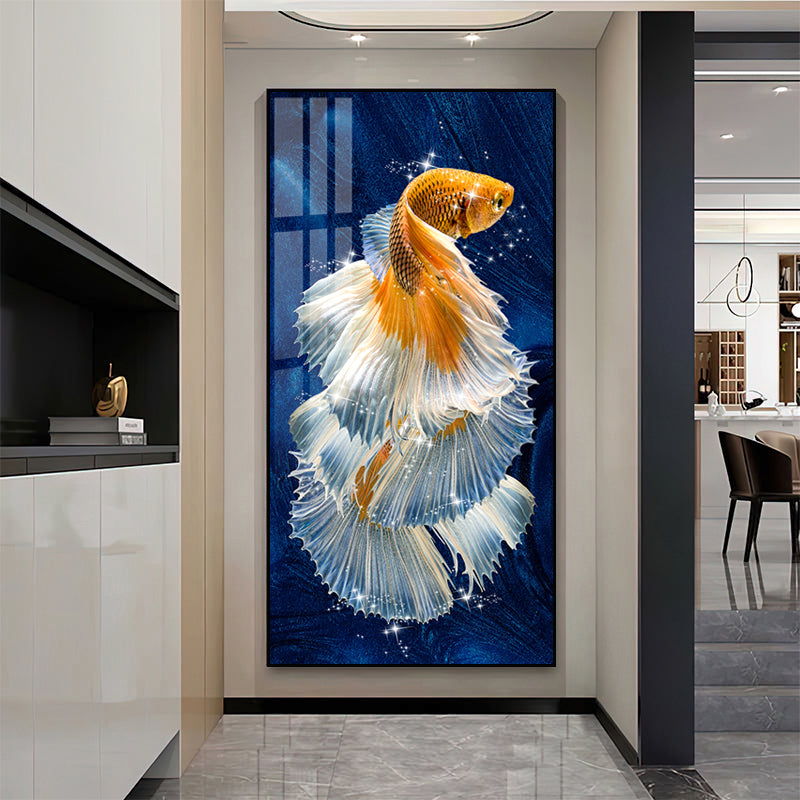 Luxurious Large Gold Aluminum Frame Painting