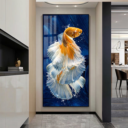 Luxurious Large Gold Aluminum Frame Painting