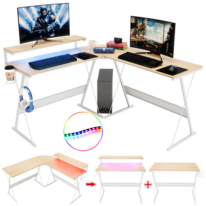 L Shaped Led Gaming Desk
