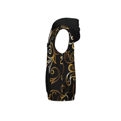 Original Era Accent Gold Unisex Regular Fit Sleeveless Pullover Hoodie