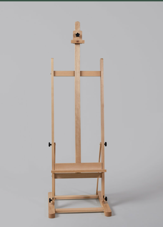 2021 Professional Art Supply Solid Beech Wood Artist Medium-Duty Studio H-Frame Floor Easel for Painting