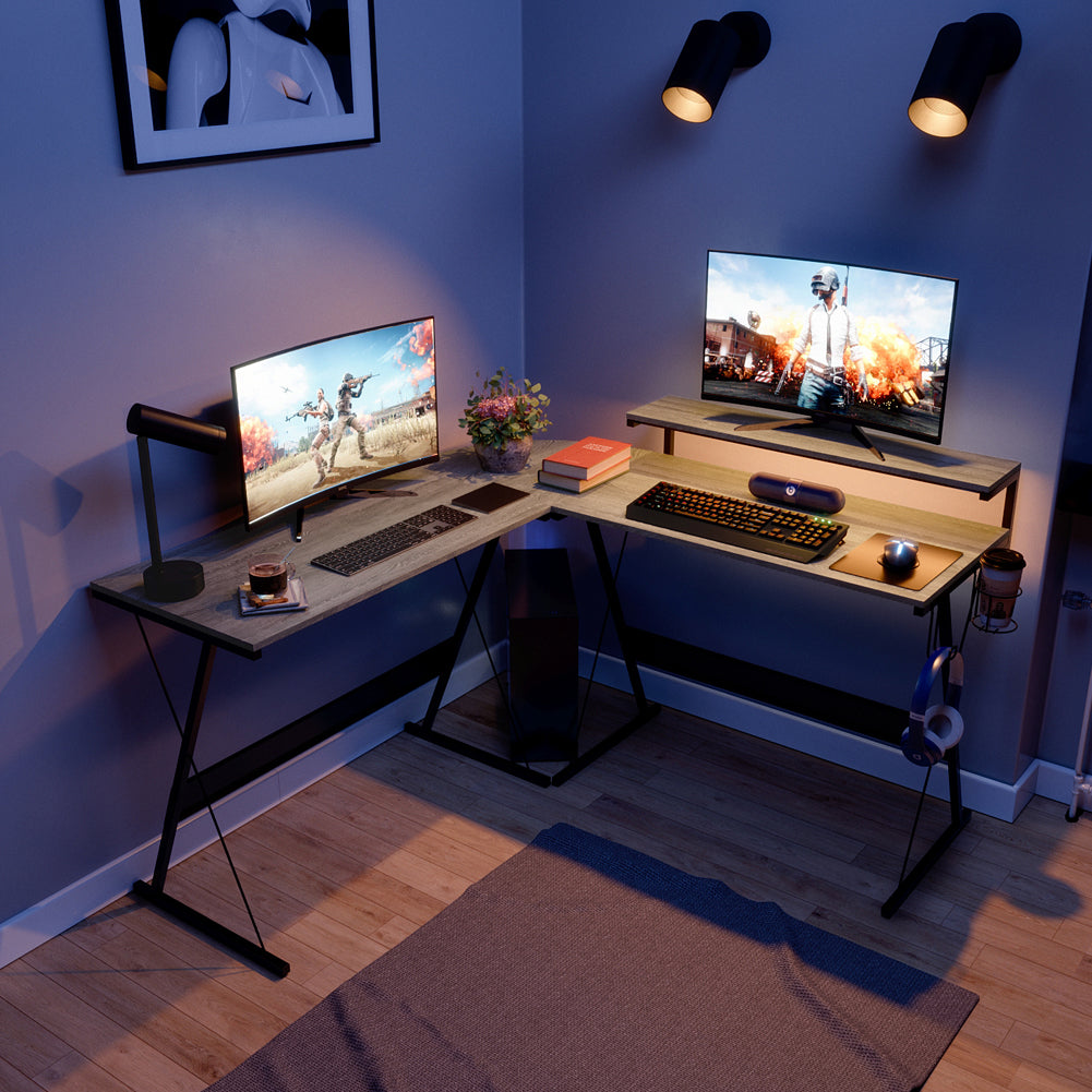 L Shaped Led Gaming Desk