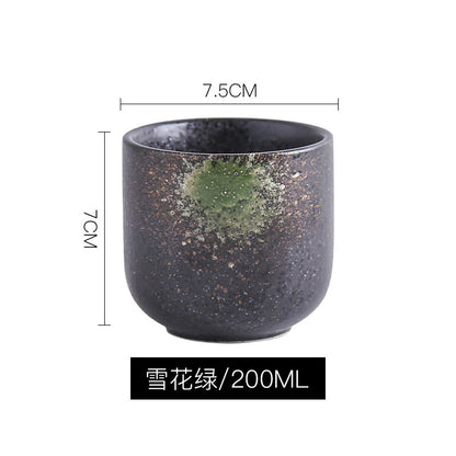 Japanese Style Pottery Clay Tea Cups