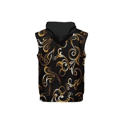 Original Era Accent Gold Unisex Regular Fit Sleeveless Pullover Hoodie