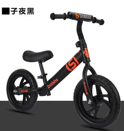 Children'S Balance Scooter 2 to 6-Year-Old Children'S Scooter 12 Inch Non-Pedal Sliding Bike for Kids 12 Inch Kid Bike