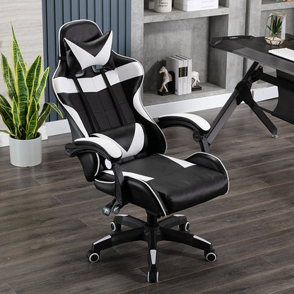 Silla Gamer Pu Leather Racing Gaming Chair With Footrest