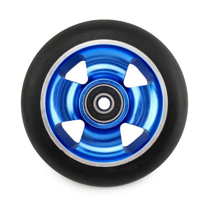 100Mm Scooter Wheels Skateboard Wheelchair Wheel Aluminium Alloy Steel Hub 2 Pieces 88A High Elasticity Precision Speed Skating