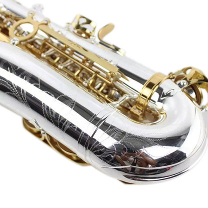 High Quality Brass  Silver Alto Saxophone