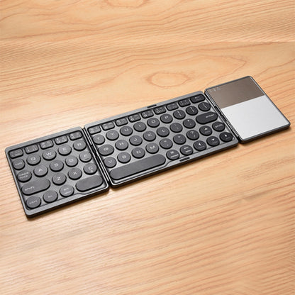 Three-Fold Rechargeable Wireless Keyboard With Touchpad  (PC, Smartphone)