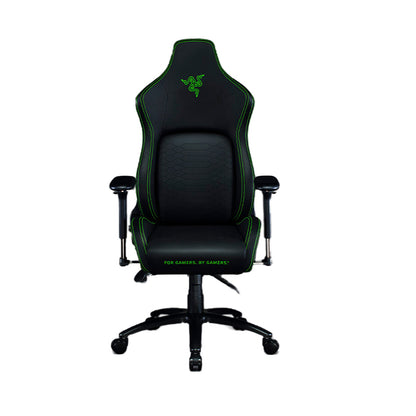 Original Razer Iskur Gaming Chair Luxury Leather Black Green