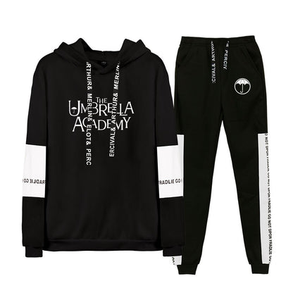 The Umbrella Academy Two Piece Set Women Hoodies+Long Pants Pullover Unisex Harajuku Suit Men Hooded Sweatshirt Tracksuit