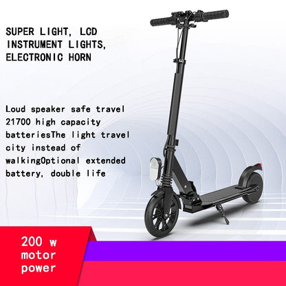 New Super Light Two Wheel Folding Electric Scooter Adult Student Scooter Mini Male and Female Battery Scooter