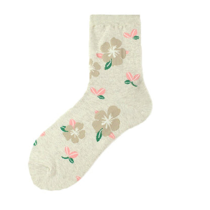 Plant Wind Dandelion Sunflower Flower Cotton Socks Creative Rose Skate Casual Women Streetwear Funny Kawaii Short Happy Socks