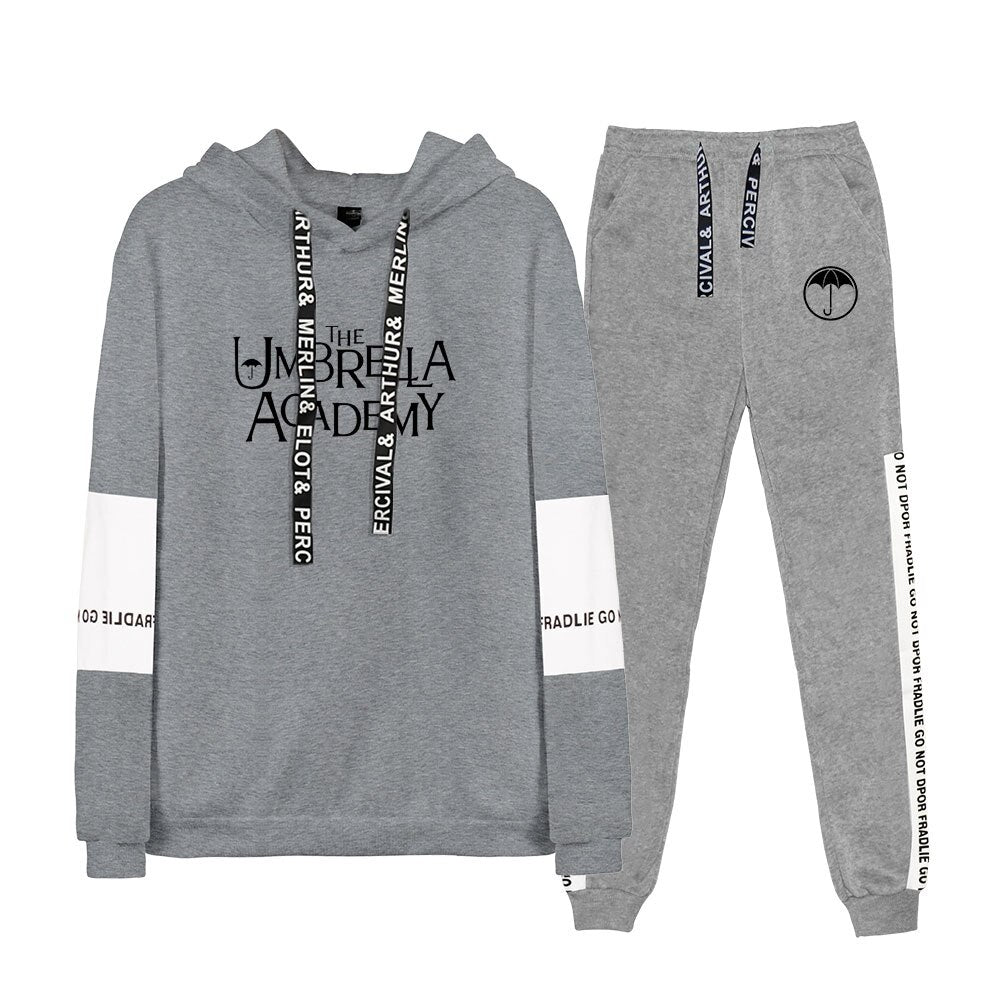 The Umbrella Academy Two Piece Set Women Hoodies+Long Pants Pullover Unisex Harajuku Suit Men Hooded Sweatshirt Tracksuit