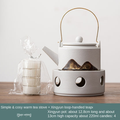 Japanese Style Hand Drawn Warm Tea Stove Set