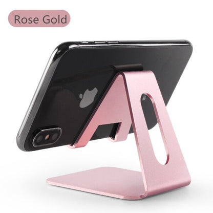 Universal Cell Phone Stand Desk Holder Aluminum Alloy Phone Tablet Bracket for iphone 11 SE 7 8 for iPad Pro Cell Phone Holder