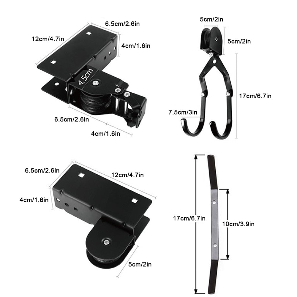 Bicycle Ceiling Lift Cargo Racks Bike Storage Garage Hanger
