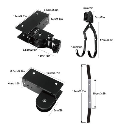 Bicycle Ceiling Lift Cargo Racks Bike Storage Garage Hanger