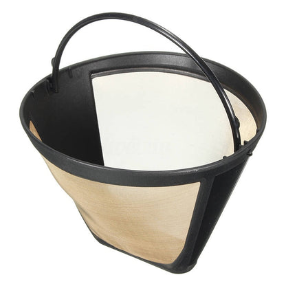 1PC Permanent Reusable #4 Cone Shape Coffee Filter Mesh Basket Stainless