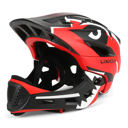 Lixada Kids Detachable Full Face Helmet Children Sports Safety Helmet for Cycling Skateboarding Roller Skating Helmet