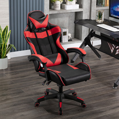 Silla Gamer Pu Leather Racing Gaming Chair With Footrest