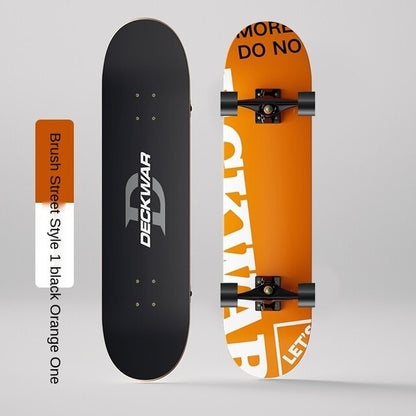 Scooter Four-Wheel Beginner Girls and Boys Adult Youth Children'S Skateboard Short Board Professional Board Twin Tips Skateboard