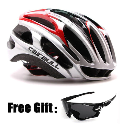 CAIRBULL Bicycle Helmet Road MTB Bike Ultralight Riding Helmet One-Piece Design Mountain Bike Riding Helmet