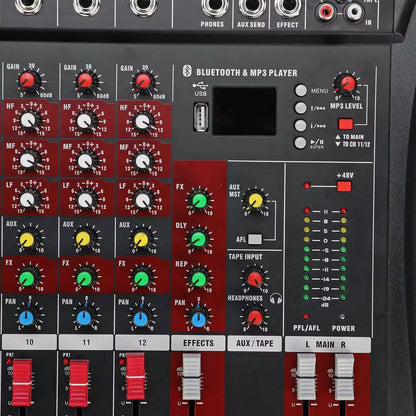 Berani CT-120L 12 Channel Independent Audio Mixer Console for Recording