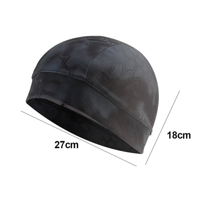 Motorcycle Helmet Inner Cap Windproof Mask Moisture Wicking Cooling Inner Liner Beanie Dome Quick Dry Hat Accessories