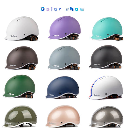 Onbros ABS Shell Urban Bike Helmet for Men and Women Roller Skating Skateboard Cycling Helmets for Kids City Caps
