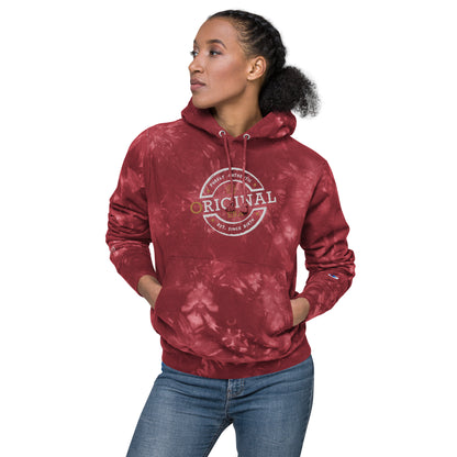 Original Era Unisex Champion Tie-Dye Hoodie with Accent Gold